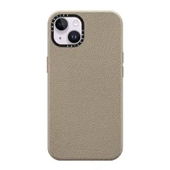 CASETiFY ペブル iPhone 14 ケース [1.5mからの落下試験をクリア/MagSafe対応] - グレージュ cca4031b