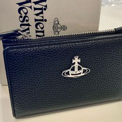 新品未使用 ヴィヴィアン 長財布 ラウンドファスナー 黒 オーブ 