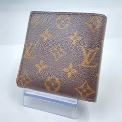 LOUIS VUITTON  ルイ・ヴィトン ポルトフォイユ  マルコ モノグラム M61675 二つ折り財布 ユニセックス レザー ブラウン 中古