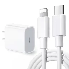 【新品】 iPhone 充電器 20W PD 急速充電 [MFi/PSE認証済み] 2m USB C - Lightning ケーブル 付き AC式充電器 USB Type C スマホ 電源アダプター タイプC アイフォン 高耐久 断線防止 iPhone/ 1