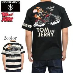 NEVER MIND ネバーマインド トムとジェリー TJN-2620 半袖Ｔシャツ バイクジェリー 天竺半袖TEE トップス メンズ tjn-2620のサムネイル