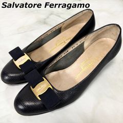 ✨️腕利職人のリペア済✨️良品【フェラガモ】ヴァラ リザード型押