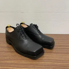 (b) alfredoBANNISTER アルフレッド バニスター オブリークシューズ オックスフォード 内羽根 42 日本サイズ26cm パイソンタイプ ブラック 黒 革靴/9904のサムネイル