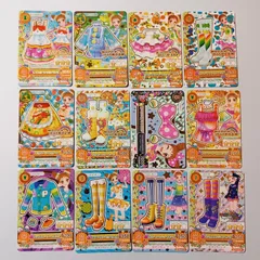 ⑤ 有栖川おとめ 12枚セット レインボーシャボンワンピ ナイトドリーマートップス ナイトドリーマースカート ピンキーファンキーブーツ ピザパーラースカート ハッピースターブーツ ピンキッシュドットリボン ほか ／ アイカツ！Aikatsu