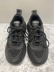 送料無料！！LACOSTE　ラコステ　レディーススニーカー　ランニングスニーカー　軽量スニーカー　ブラック　23.5cm    #80423MO221