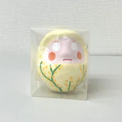 新品未使用品　花贈りだるま　ミモザ　高崎だるまのサムネイル