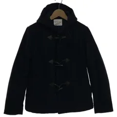 【中古】　Sevendays Sunday　ダッフルコート　ハーフコート　無地　フード　トグルボタン　古着　/0143