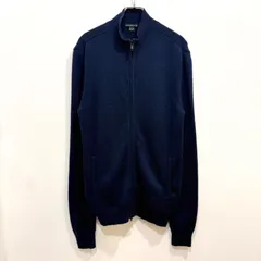 カシミヤ100% theory ドライバーズニット ハイネック カーディガン ネイビー XS【送料込み】のサムネイル
