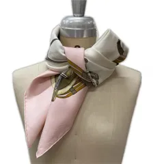 HERMES  エルメス 大判スカーフ カレ 馬術スカーフ レディース シルク 中古