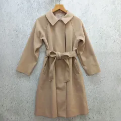 one after another NICE CLAUP ワンアフターアナザーナイスクラップ コート ロング ステンカラー ガーリー ピンクベージュ Fサイズ ◎、〇□☆のサムネイル