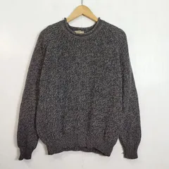 L.L.Bean エルエルビーン ロールネック ラグラン リブ ニット セーター コットン 古着 VINTAGE グレー系 S D573のサムネイル