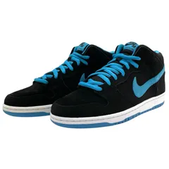 【中古】NIKE | ナイキ Dunk Mid Pro SB/ダンク ミッド プロ SB スニーカー 靴　314383-008 ブラック×ブルー 29cm【尾張小牧店】