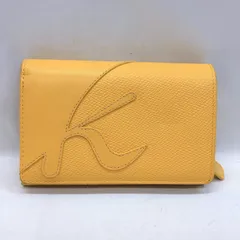Kitamura Kロゴ 二つ折り財布 イエローのサムネイル