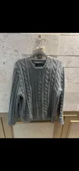 ポロラルフローレン ケーブルニット セーター グレー s
