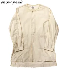 snow peak スノーピーク シジラスリーピングシャツ 長袖シャツ S コットン 無地 SH-19AU205 CRM/クリームのサムネイル