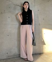 2025SS YENN HIGH RISE WIDE PANTS ピンク 38 - メルカリ
