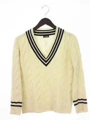 ジャーナルスタンダード JOURNAL STANDARD セーター ニット 長袖 Vネック ウール混 アイボリー /kt