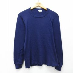 長袖 サーマル カットソー ネイビー XL - メルカリ