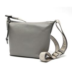 ロエベ / LOEWE　キュービィ クロスボディバッグ スモール / ショルダーバッグ　サプルスムースカーフ/ジャカード　グレー系 【中古】 キュービィ クロスボディバッグ スモール（サプルスムースカーフ&ジャ