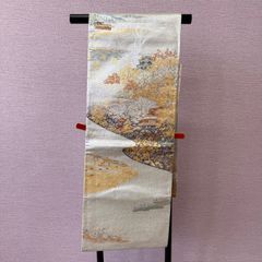 袋帯 鴛鴦 菊 菖蒲 金糸 銀糸 六通柄 フォーマル - メルカリ