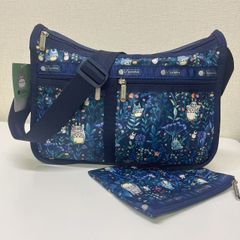 レスポートサック ミッフィー 花柄 ショルダーバック ポーチ ネイビー