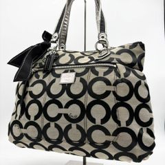 COACH コーチ ブラック キャンバス バッグ y2k 16233 - メルカリ