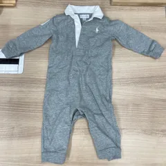 ラルフローレン　グレーのロンパース6M