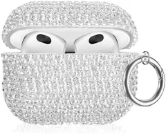 AirPods3 ケース キラキラ保護 カラビナ付
