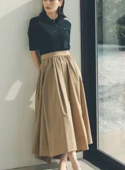 anuansポロニットドッキングワンピース1525131012NAVY-BEIGE