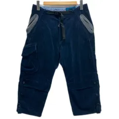 【中古】　AIGLE × KATO　コーデュロイパンツ　クロップド丈　ボトムス　ジップフライ　ベスト　アジャスター　無地　細畝　裾調節可能　No.8505-25506　古着　/1586のサムネイル