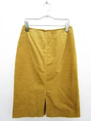 スタイルコム Style com スカート ひざ丈 台形 コーデュロイ 9 茶 ブラウン