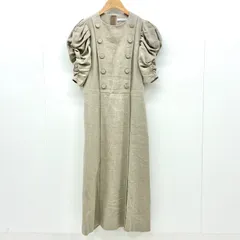 【ボーダーズアットバルコニー BORDERS at BALCONY】リネンワンピース LINEN DRESS bd2211-3E-2S ベージュ　38のサムネイル