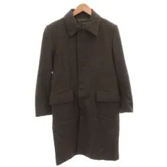 メンズメルローズ MEN'S MELROSE ステンカラーコート ロング ベルクロ ウール 3 カーキ /FFのサムネイル