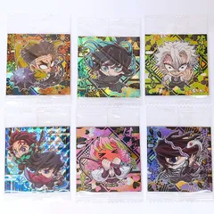 【6点セット】にふぉるめーしょん 鬼滅の刃 ディフォルメシールウエハース ステッカー 柱