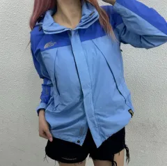 THE NORTH FACE ゴアテックス パステルブルー あのちゃん風 フード ウィンドブレーカー
