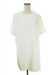 YOLO STYLE OF LIFE ヨーロー ワンピース ワイド ひざ丈 半袖 S 白 ホワイト ■AC /kf