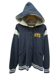 HYSTERIC GLAMOUR (ヒステリックグラマー) ギターガール 刺繍 オーバーサイズスタジャン 01213CF 03 FREE ネイビー メンズ/025のサムネイル