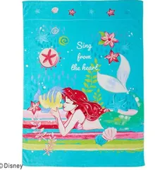キャラクター　タオルケット　約85ｘ115cm　ディズニー リトルマーメイド