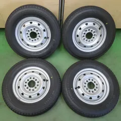 バリ溝！24年！8.5分★スタッドレス 145/80R12 80/78N ブリヂストン W300 TOPY スチール ホイール 12インチ PCD100 110 114.3/4H マルチ★6041806イスのサムネイル