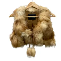 GRACE CONTINENTAL(グレースコンチネンタル) ボレロ サイズ36 S レディース美品  ベージュ フォックス