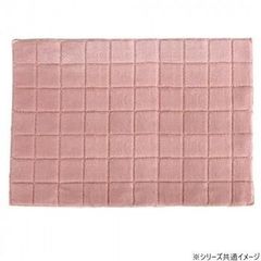 ピンク 格子模様 バスマット 約60cm x 90cm - メルカリ