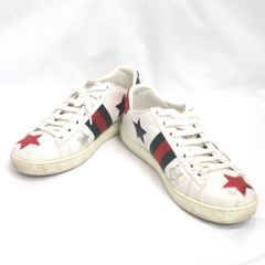 GUCCI　グッチ　スニーカー　ローカット　エース　シェリーライン　星　スター GUCCI グッチ スニーカー ローカット エース シェリーライン 星 スター