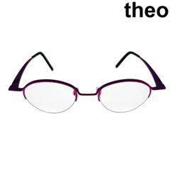 Theo レッドオーバル型メガネ ケース付き - メルカリ