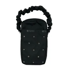 LESPORTSAC(レスポートサック) ハンドバッグ美品  黒 スマホポシェット/ラインストーン