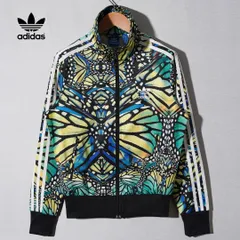 アディダス オリジナルス adidas ORIGINALS ファイヤーバード トラックジャケット L ブラック バタフライ柄 Firebird ジャージ スポーツウェア Y2K ストリート スポーツミックス 古着 G767