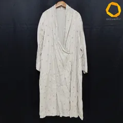 #anc ネストローブ nest Robe カーディガン ベージュ系 紫系 麻 花柄 ロング レディース [988566]のサムネイル