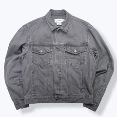 90s Calvin Klein Yarn Dyed Black Denim Jacket 【S】  90年代 カルバンクライン 先染め ブラック Gジャン デニムジャケット トラッカージャケット 古着 ヴィンテージ