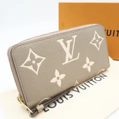 ★3日以内返品可★ 美品 LOUIS VUITTON ルイ・ヴィトン モノグラム アンプラント バイカラー ジッピー ウォレット トゥルトレール クレーム M69794 長財布 ベージュ クリーム カーフレザー レディース