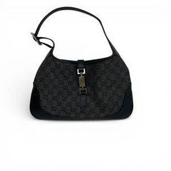 グッチ GUCCI ジャッキー GG柄 ハンドバッグ キャンバス×レザー グレー