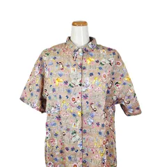 鴨居羊子パジャマ　新品未使用‼️TUNIC　春夏　5分袖全開襟付き　８０ローンサッカーフラワー　パジャマ　39079　日本製のサムネイル